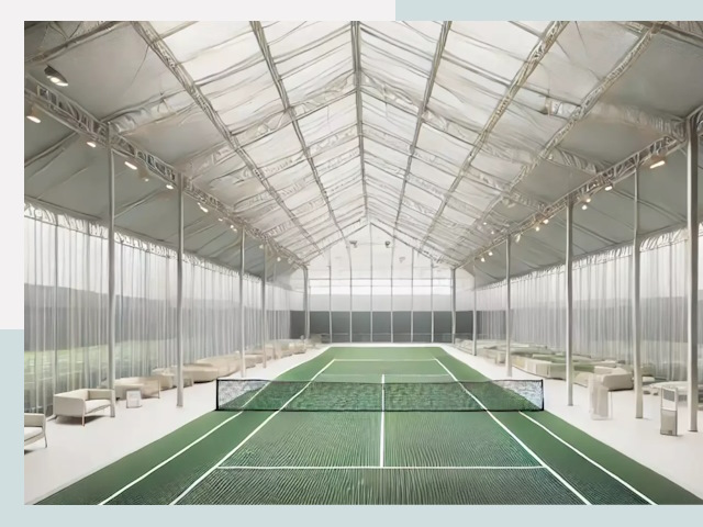 Строительство теннисных кортов в Сарове