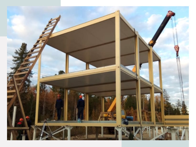 Строительство модульных здания Саров