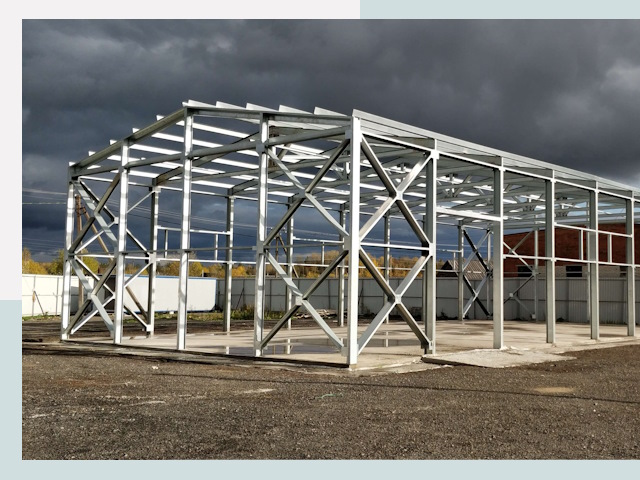 Двускатные ангары в Саров от 625 руб. за квадрат