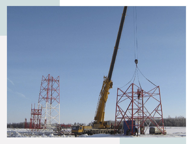 Монтаж вышек связи в Сарове