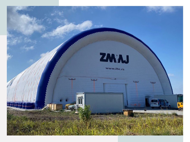 Брендирование ангаров в Сарове