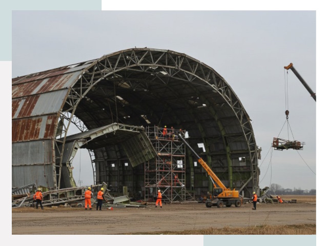 Демонтаж ангаров в Сарове
